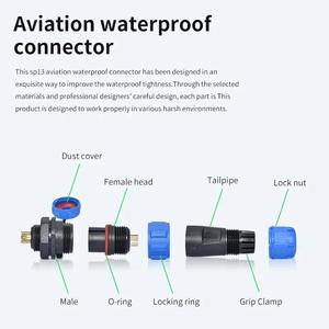 ריתוך תקע תעופה, שקע ip68 עמיד למים מחבר תקע 2pin 3pin 5pin 6pin 7pin 6pin - Product Image 5