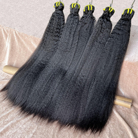 Lots de Cheveux Vierges Humains Non Traités Raides Type Yaki – Tissage Capillaire Droit Kinky Double Drawn Vietnamiens