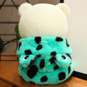 Simpatico <span class=keywords><strong>orso</strong></span> si trasforma in rana dinosauro giocattoli di peluche per bambini adorabili peluche regalo morbido con animali di pezza cuscino per bambole dei cartoni animati per bambini - Product Image 4