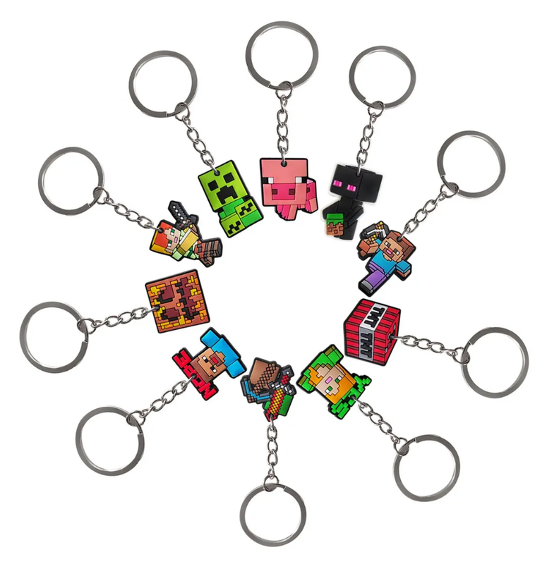 Rubber Keychain Oem Key Rings Multicolor