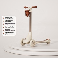 Trottinette pliable de luxe 4 en 1 pour enfants de 0 à 3 ans, multifonctionnelle, 4 roues, trotteur pour bébé, marcheur à roulettes en plastique