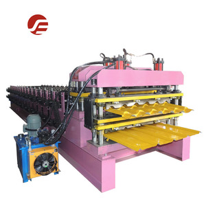 Máy Cán Vật Liệu Xây Dựng, Dây Chuyền Tạo Hình Cuộn Hai Lớp, Thiết Bị Sản Xuất Hai Tầng Máy Cắt Gạch - Product Image 2