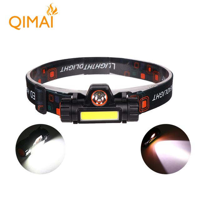 120 Degree LED Headlight for Running Camping 1000 Lumen USB Rechargeable COB Headlamp Multifunction Brightness Product Headlamps