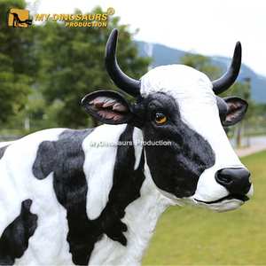 Statue en fibre de verre de robot vache en caoutchouc pour la décoration du parc à thème MY DINO - Product Image 2