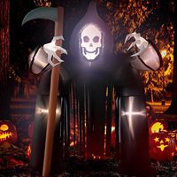 Grenzüberschreitende Halloween-Totenkopf-Kürbis-Laterne, aufblasbare Hunde-Festival-Party-Szenendekoration, Requisite aus Polyester-Material, Mega-Link