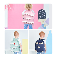 Sac à dos scolaire unisexe léger et imperméable pour ODM/OEM, motif dessin animé mignon avec lumière clignotante, idéal pour la rentrée scolaire ou comme cadeau.