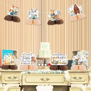 Comienza una Nueva Época, Decoraciones para Baby Shower, Decoraciones Temáticas de Libros de Cuentos, Centros de Mesa de Panal de Abeja, Artículos para Revelación de Género - Product Image 2