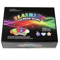 Hot Finger Light Sale Package Flash Jouet pour enfants Cadeau de Noël 36pc Boxed Glowing Small Diamond Ring Light