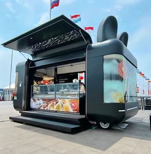 Chariots de restauration pliables et mobiles à vendre, camion avec équipement de cuisine complet, nouvelle remorque BBQ à prix réduit - Product Image 1