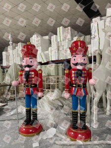 <span class=keywords><strong>Casse</strong></span>-<span class=keywords><strong>Noisette</strong></span> de Noël en résine légère Statue de soldat Figurine pour la décoration - Product Image 5