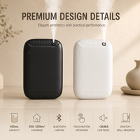 Diffuseur d'arômes automatique intelligent pour salle de bain, sans eau, 400 ml, écran LCD, sans fil, mural, machine à parfum électrique pour la maison