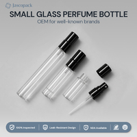 Flacon vaporisateur de parfum de poche 5 ml 2 ml, flacons d'échantillons de parfum et de cologne dorés avec capuchons