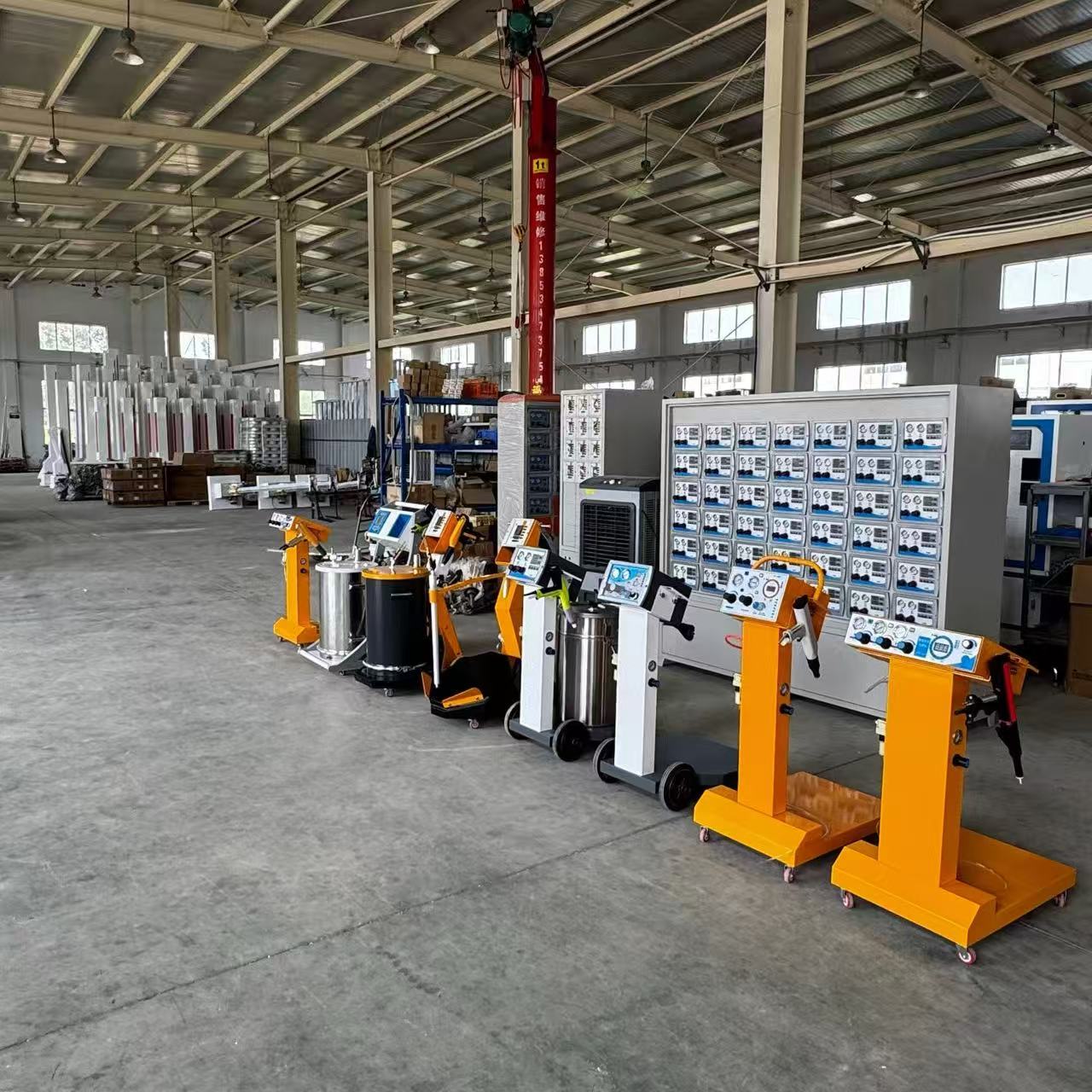 machine powder coating