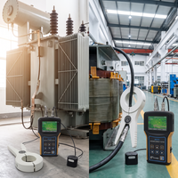 Probador de Corriente de Puesta a Tierra para Núcleos de Transformadores, Rango Amplio 0~30A, Detector de Corriente de Fuga de 0.1mA para Mantenimiento en la Industria Eléctrica