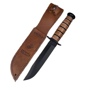 มีด战术แบบปรับแต่งได้ SS120 DIY เกรดคุณภาพสูง ใบมีดสแตนเลสอย่างดี พร้อมปลอกหนังสำหรับงานอุตสาหกรรมและกิจกรรมกลางแจ้ง EDC OEM - Product Image 5