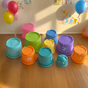 Jouet de maths pour bébé Tasse mignonne Jouet empilable Tasses à compter en plastique Abs Numéro Lettre Jouet empilable Cadeau pour enfants - Product Image 4