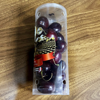 Boîte d'emballage en tube PVC avec logo personnalisé et trous d'aération - Polyvalente pour l'emballage des myrtilles, des cerises, des tomates et des produits frais