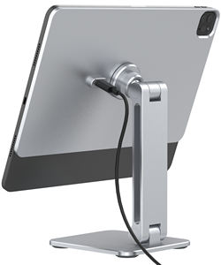 Supporto per <span class=keywords><strong>iPad</strong></span> Regolabile a 360 Gradi con Ricarica Wireless, Stand Magnetico in Alluminio per Tablet da Scrivania per <span class=keywords><strong>iPad</strong></span> Pro 11 Pollici (M2) - Product Image 2