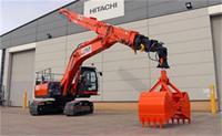 Трехсекционная телескопическая стрела для экскаваторов PC350/CAT335, 25 м, для сноса высотных зданий/вертикального демонтажа
