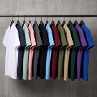 Polo en piqué 100% coton pour homme, 220G, manches courtes, décontracté, pour le bureau, professionnel