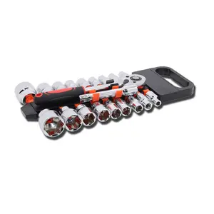 Best price 1/2 inch drive 20pcs l CRV material socket sets rachet wrench combination with plastic hanger