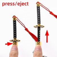 Porte-clés Épée Katana Anime Shusui Modèle 22CM Mini Arme Samouraï Chaîne de Clés Décoration Collection Cosplay Cadeau pour Épéiste