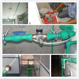 Màu xanh lá cây và màu trắng <span class=keywords><strong>160mm</strong></span> <span class=keywords><strong>PPR</strong></span> ống DN50 - Product Image 6