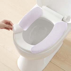 Toilet Seat Cover Soft Viscose Fiber Waterproof Washable Universal Fit For Home Bathroom Use - Product Image 4