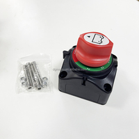 Commutateur de batterie 200A 12-48V étanche coupe de batterie robuste interrupteur principal isolateur de déconnexion noir + rouge + blanc 48