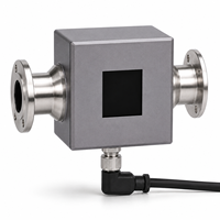 Débitmètre électromagnétique compact à flux direct IO-Link RS485 Modbus avec électrode Hastelloy C FMX280 pour liquides de refroidissement
