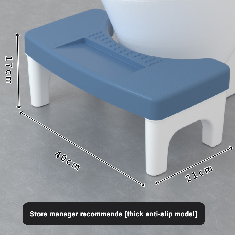 Double-layer thickened anti-slip model Blue surface white legs