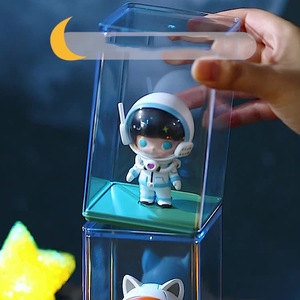 6 boîtes de présentation en plastique transparent à assembler soi-même pour l'organisation à domicile, <span class=keywords><strong>rangement</strong></span> de figurines, design moderne - Product Image 3