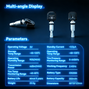 Sistema <span class=keywords><strong>de</strong></span> Monitoreo <span class=keywords><strong>de</strong></span> Presión <span class=keywords><strong>de</strong></span> Neumáticos CXT TPMS Compatible con Bluetooth Android, con 4 Sensores y 6 Años <span class=keywords><strong>de</strong></span> Duración <span class=keywords><strong>de</strong></span> la Batería, para Autos y Motocicletas - Product Image 4