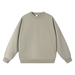 Novos Moletons Masculinos de Gola Redonda em Tecido Pesado de 380gsm e Moletons Femininos Plus Size em French Terry para Impressão - Product Image 3