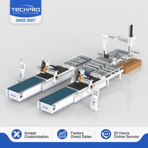 Machine de nesting CNC ATC multifonctionnelle à chargement et déchargement automatiques pour la production de portes et d'armoires en MDF et contreplaqué - Product Image 1