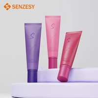 SENZESY 100ml Tabung Krim BB Kosmetik PE Warna Dapat Disesuaikan Ramah Lingkungan Selang Isolasi Kemasan Tabir Surya Tahan Lama Dapat Diremas