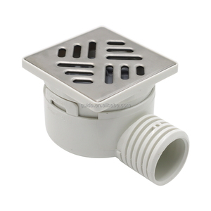 Corpo in plastica Anti odore bagno <span class=keywords><strong>doccia</strong></span> PVC tubo di <span class=keywords><strong>scarico</strong></span> con coperchio in acciaio inox <span class=keywords><strong>doccia</strong></span> <span class=keywords><strong>scarico</strong></span> - Product Image 1