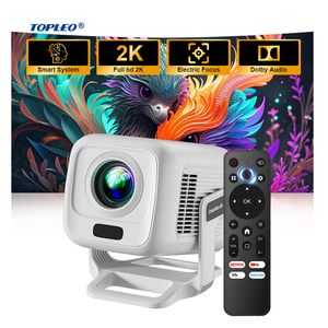 Topleo Portable Projector Android 13 Auto Certified <b>Mini</b> 4k Hd 1080p Smart Short Throw TP300 NTV High Brightness 450 ANSI Lumens - Product Image 1