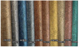 Thiết Kế Hoa 0.6 Mm <span class=keywords><strong>Emboss</strong></span> Khắc Kim Loại Da Vegan Giả Tổng Hợp PVC Da Bọc Vải Cho Bọc Bàn Pad - Product Image 5