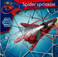 Pistol Air Plastik ABS Spiderman Musim Panas, Mainan Peluncur Pergelangan Tangan untuk Anak-anak, Permainan Pantai Luar Ruangan