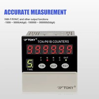 Compteur d'heures numérique industriel TOKY haute précision à affichage mécanique 6 chiffres, facile à utiliser