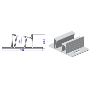 Support de montage solaire en aluminium anodisé de haute qualité pour toit plat, système de fixation photovoltaïque facile à installer |   Art Sign - Product Image 3