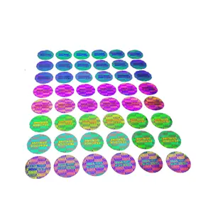 Customized multi-layers rainbow security 3D holographic label sticker