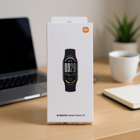 Smart Band 10 Layar AMOLED Sentuh Silikon Fashion Unisex Pelacak Kebugaran Monitor Detak Jantung Pelacak Tidur IPX-8