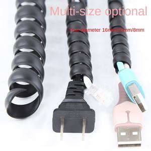 Desktopcomputer Anti-Cat-Bite Plastic kabelwikkelriem Beschermhoes met draadscherming en bindende diameter 0,8-1,6 cm - Product Image 5