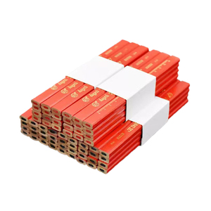 Lápiz <span class=keywords><strong>de</strong></span> Carpintero Especial para Carpinteros, Núcleo Grueso <span class=keywords><strong>de</strong></span> Anís Estrellado, Núcleo Plano Rojo y Negro, Lápiz <span class=keywords><strong>de</strong></span> Carpintero Jumbo - Product Image 1