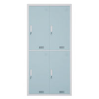 Casier de rangement verrouillable en acier durable personnalisable - Options 2/3/4/6 portes pour chambre, bureau, école et salon