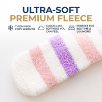 17 styles de chaussettes de sommeil thermiques en peluche 3D, douces et confortables, en polaire corail, mi-hautes, pour la maison, chaudes pour l'hiver
