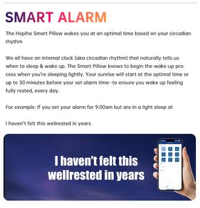 Almohada de música inteligente con ayuda para dormir, uso doméstico, ruido blanco, simulación de amanecer, almohada inteligente de Amanecer - Product Image 3