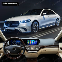 ACARDASH Pantalla LCD Dual para el Panel de Instrumentos y Pantalla Multimedia de Control Central para Mercedes Benz Clase S 2005-2013 G1/G2/G3